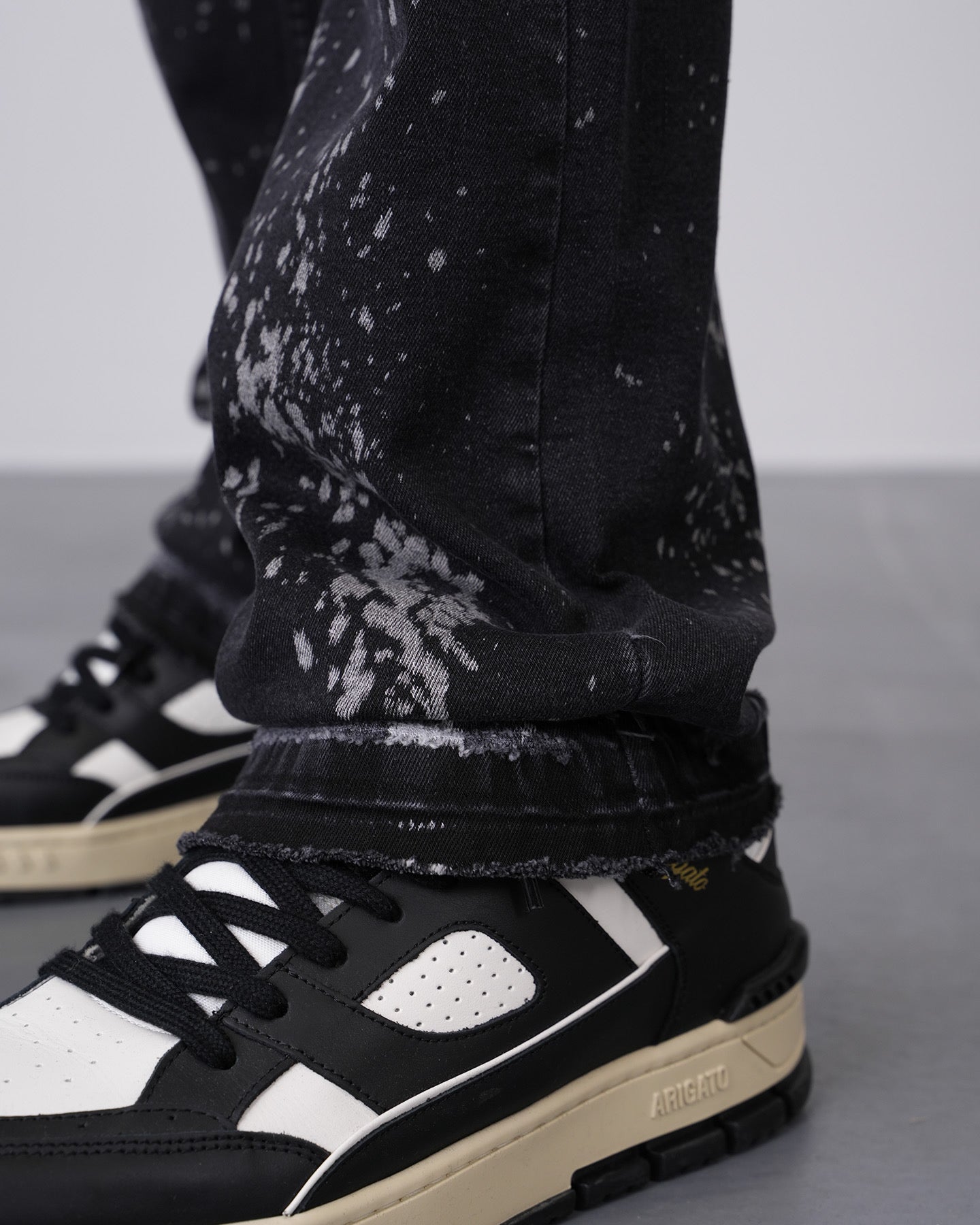JEANS PAINT - NOIR - GRIS