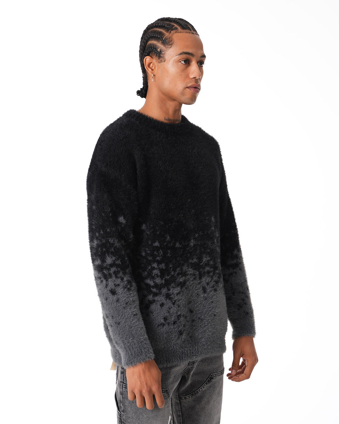 PULL - NOIR - GRIS