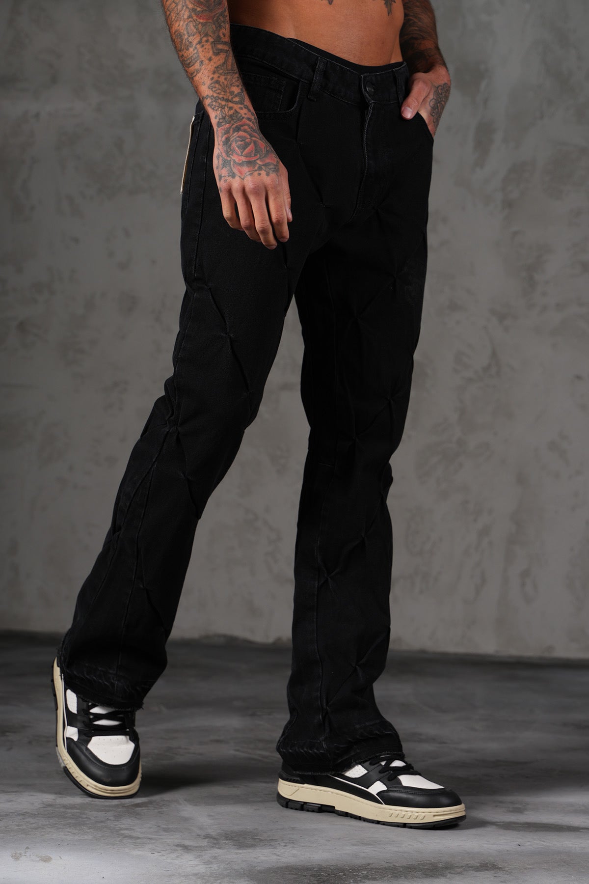 JEANS FLARE - NOIR