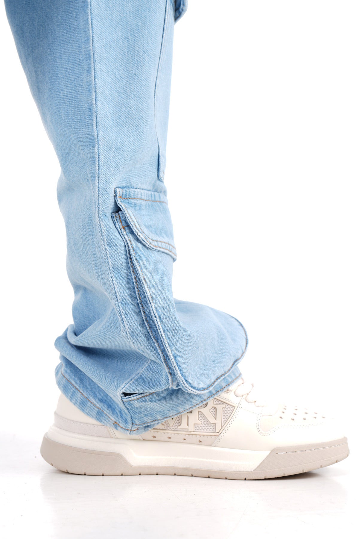 ENSEMBLE JEANS CARGO - BLEU