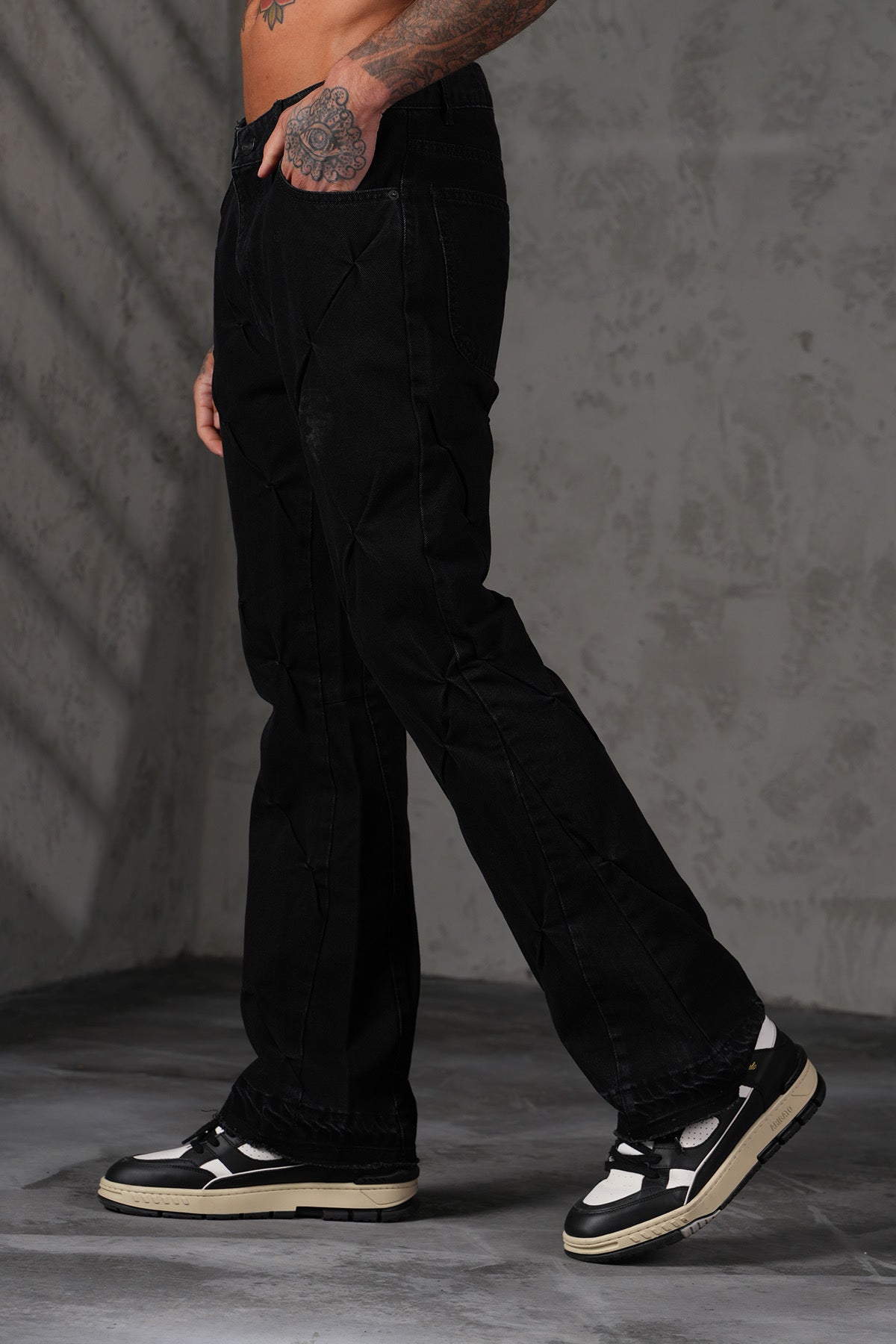 JEANS FLARE - NOIR