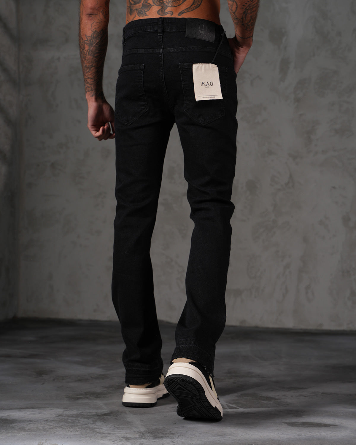 JEANS FLARE - NOIR
