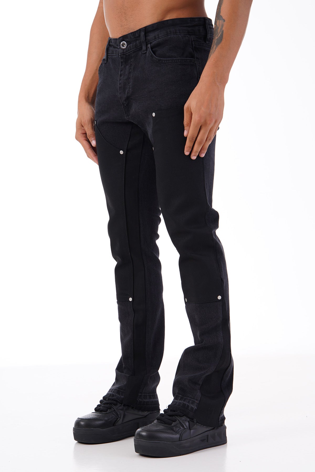 JEANS FLARE - BLACK