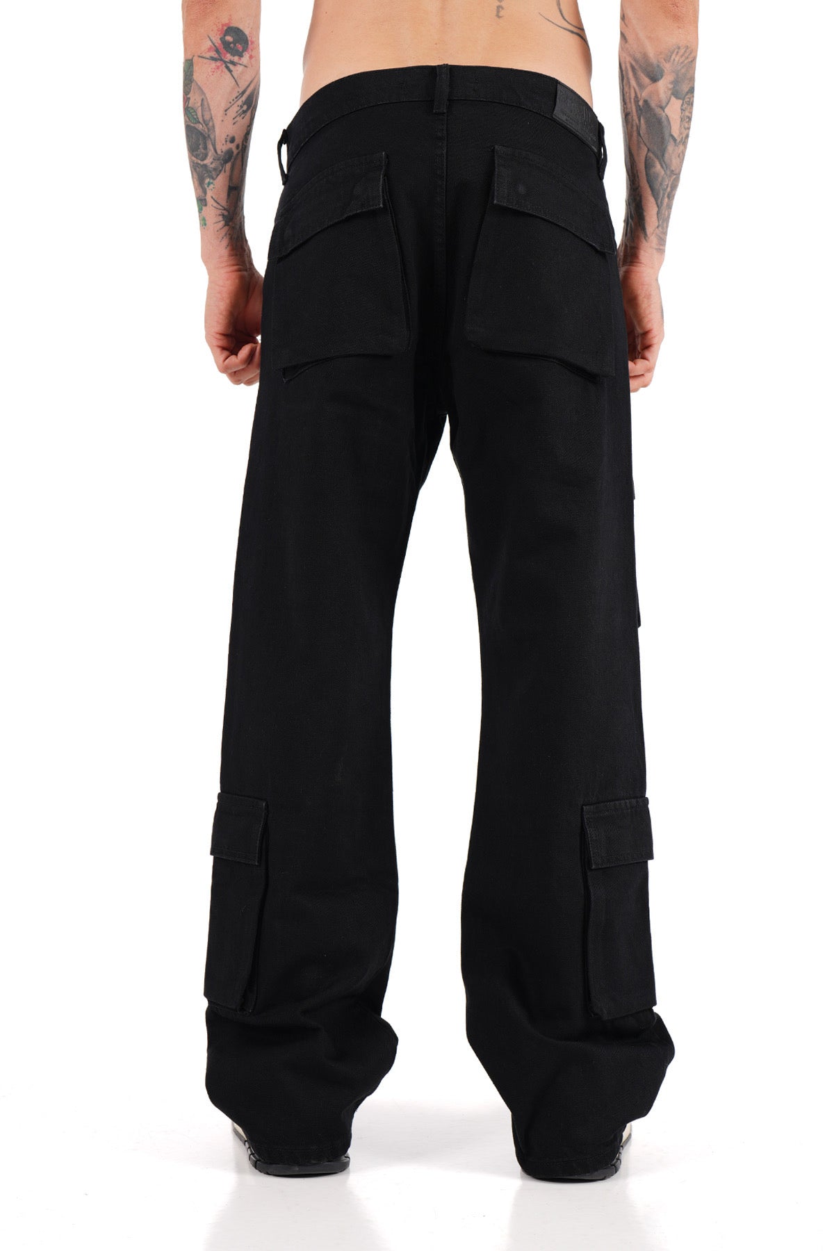 JEANS CARGO OVERSIZE - NOIR