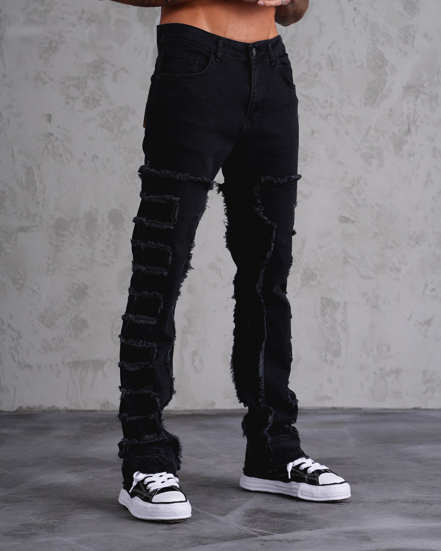 JEANS FLARE - NOIR