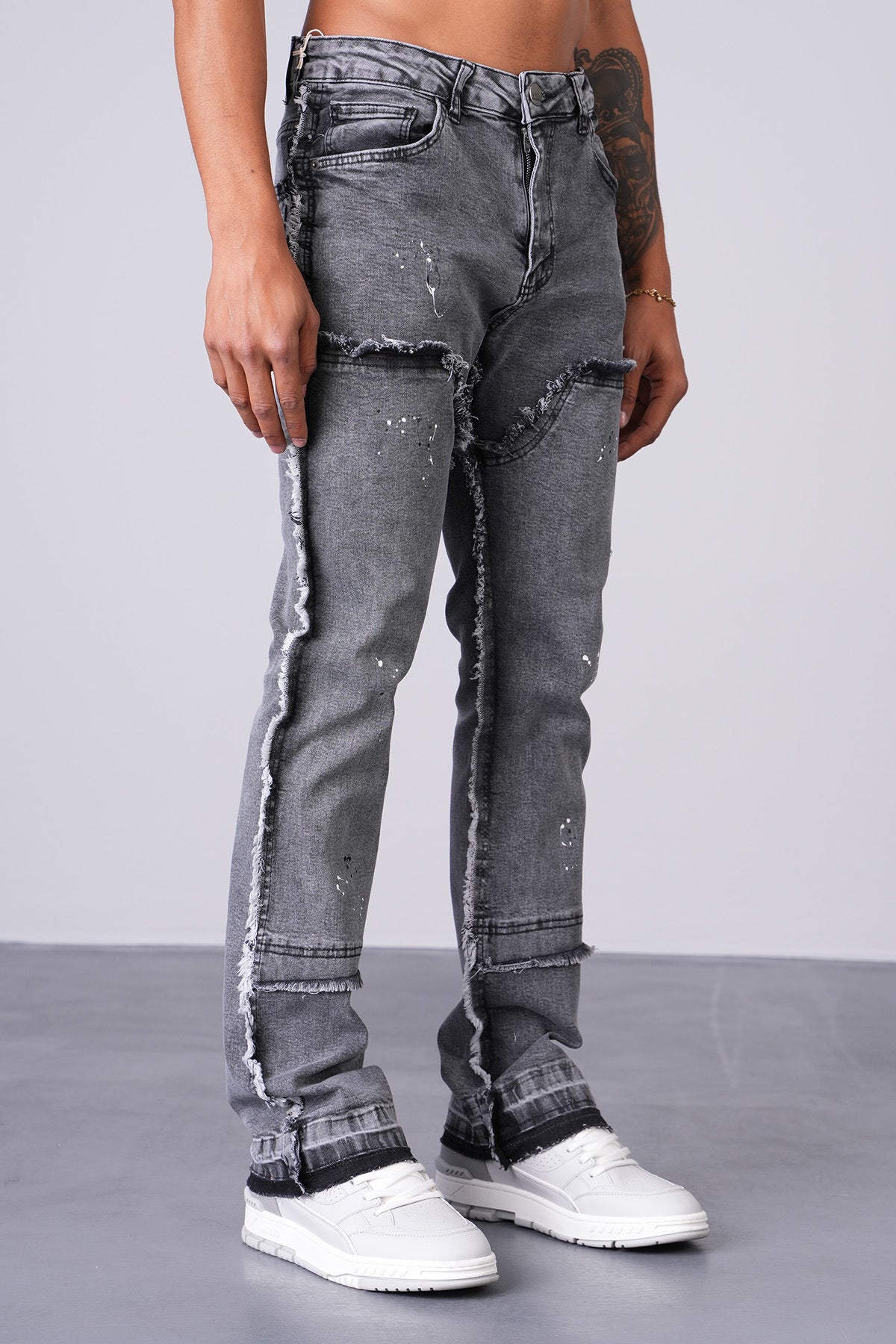 JEANS FLARE - GRIS