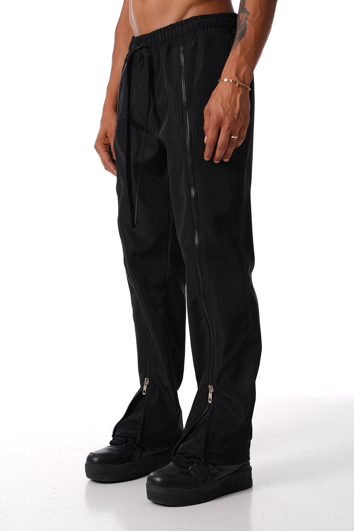 PANTALON D'EXTÉRIEUR ZIPPÉ - NOIR