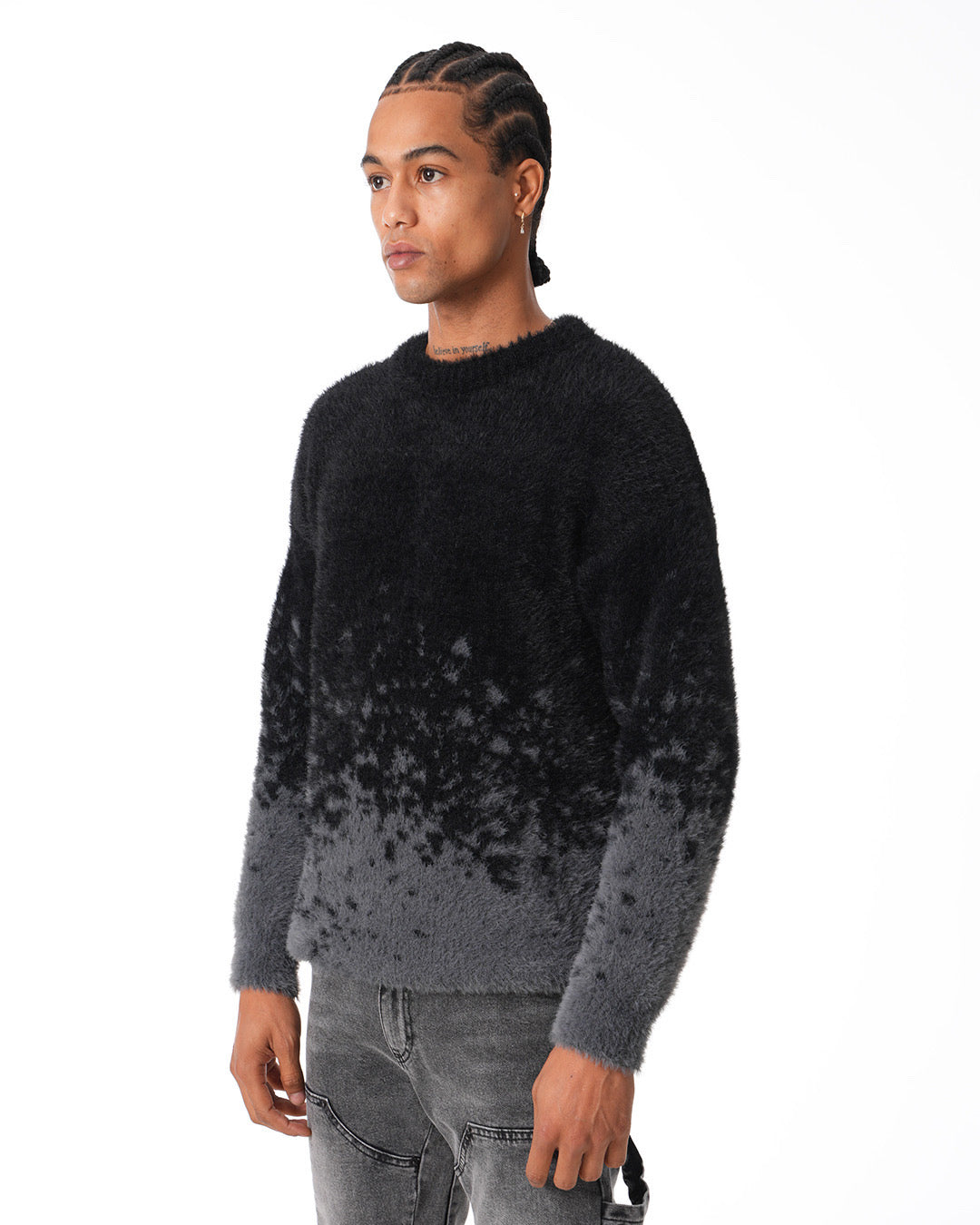 PULL - NOIR - GRIS