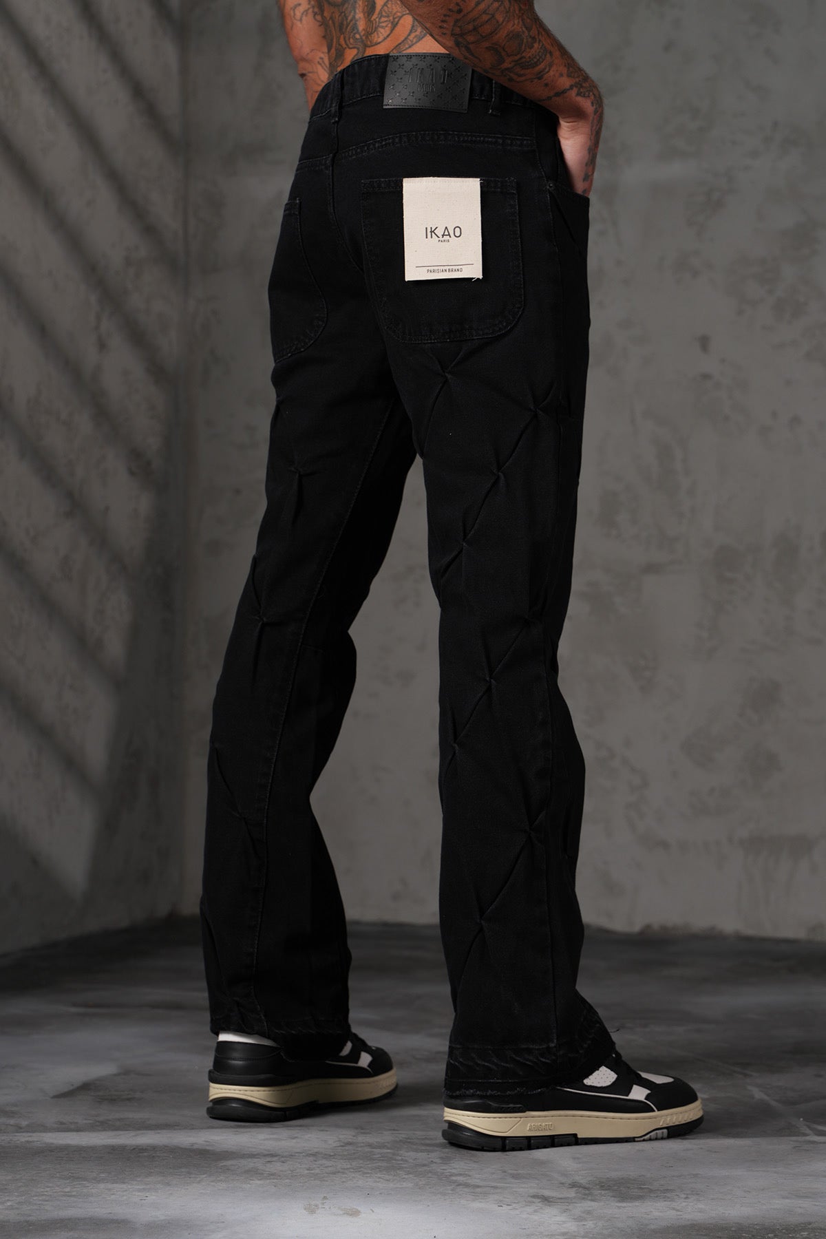 JEANS FLARE - NOIR