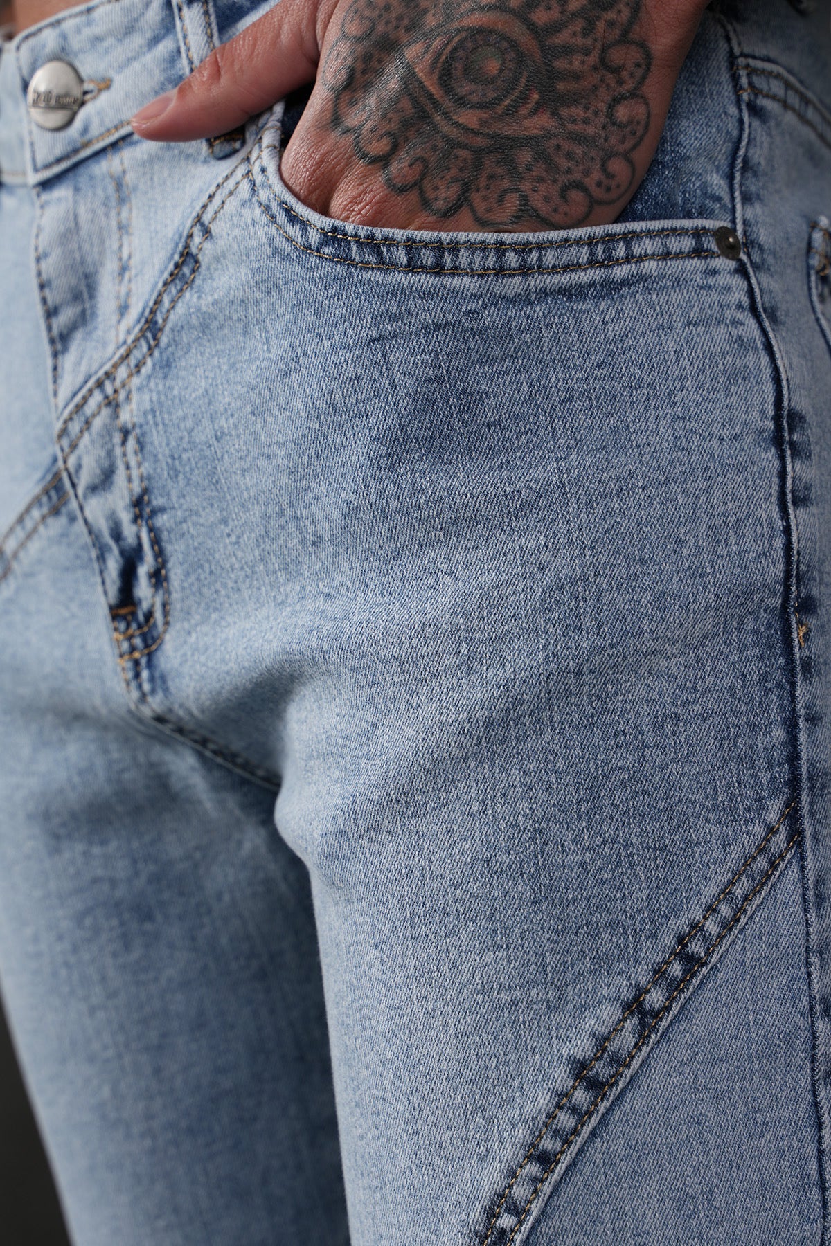 JEANS FLARE - BLEU