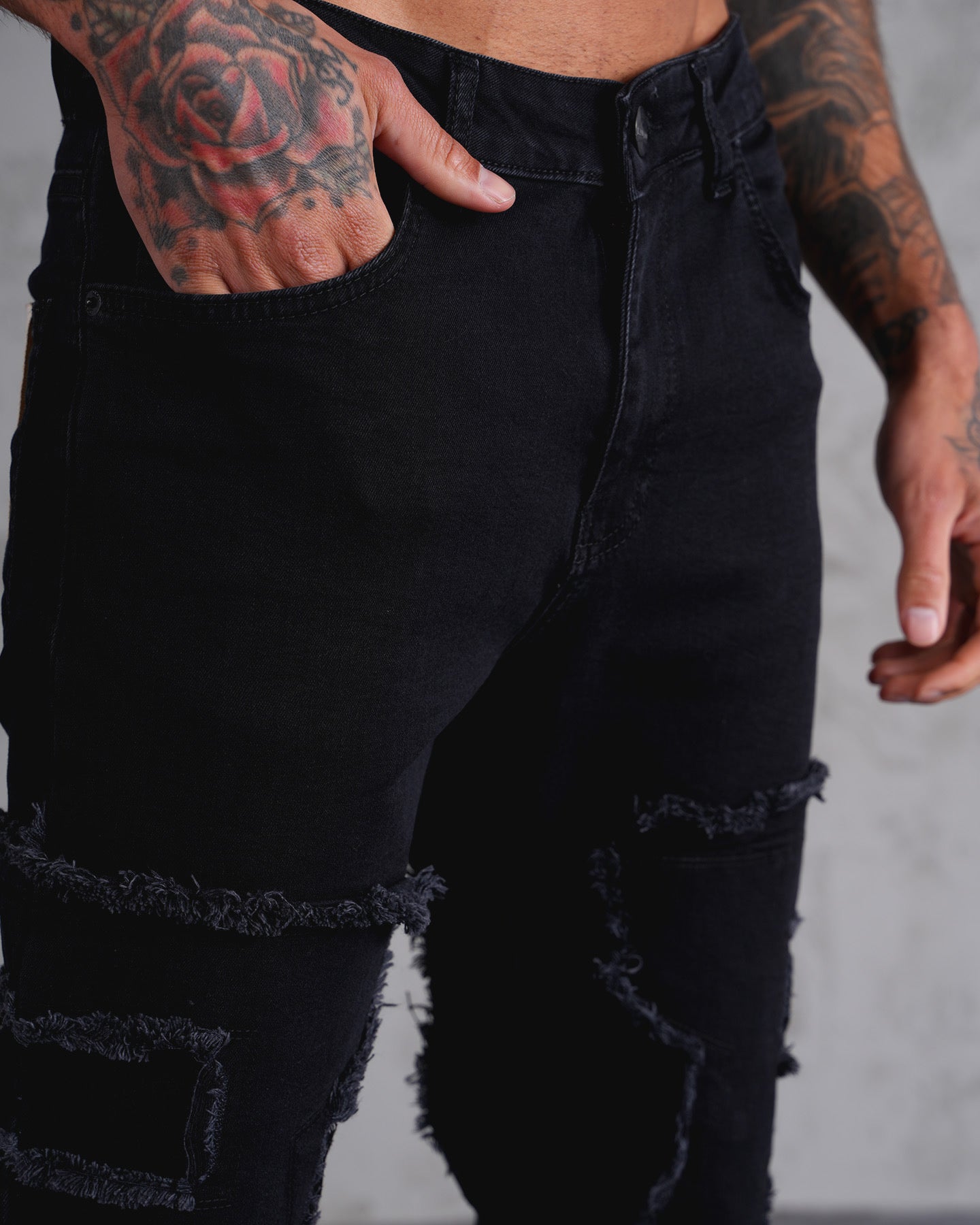 JEANS FLARE - NOIR