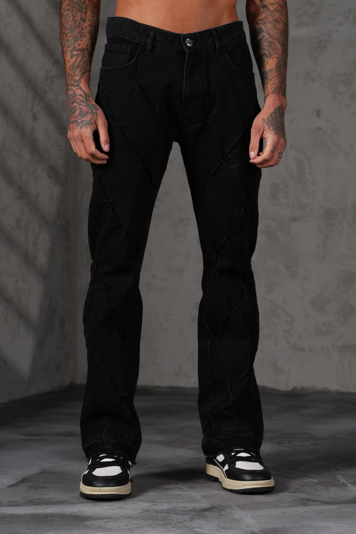 JEANS FLARE - NOIR