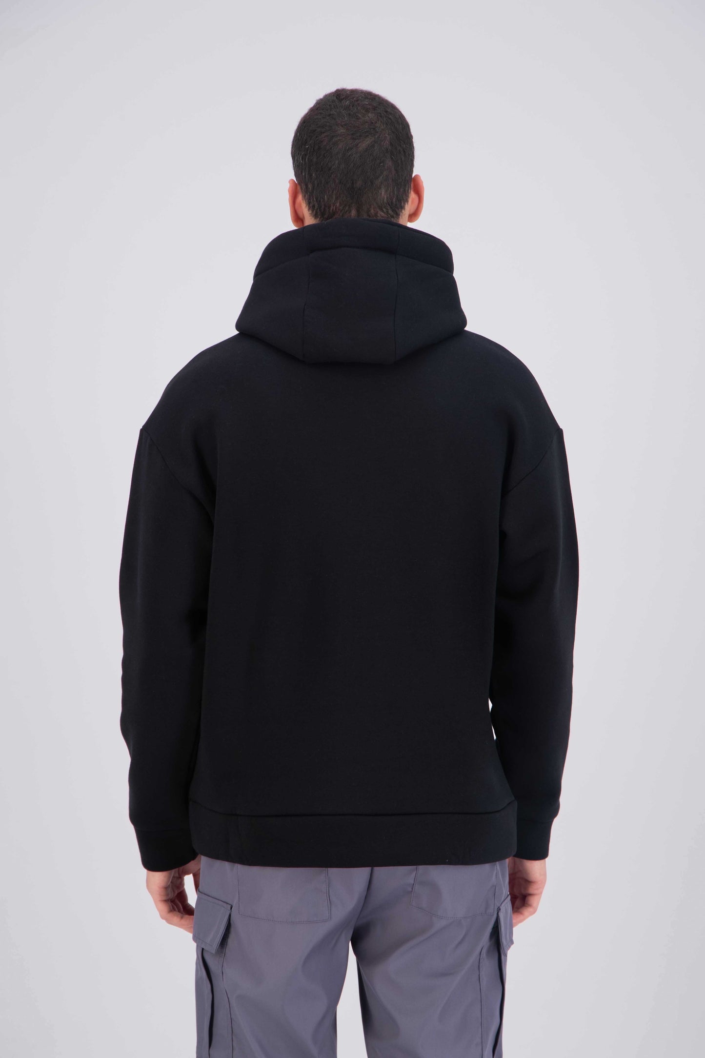 PULL NOIR - CŒUR ROUGE