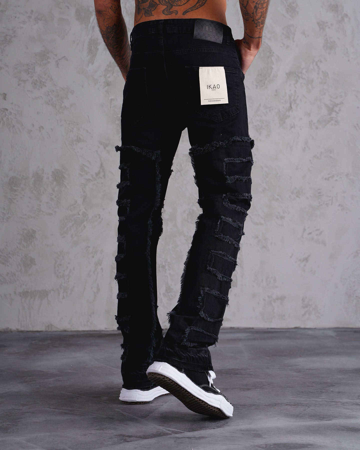 JEANS FLARE - NOIR