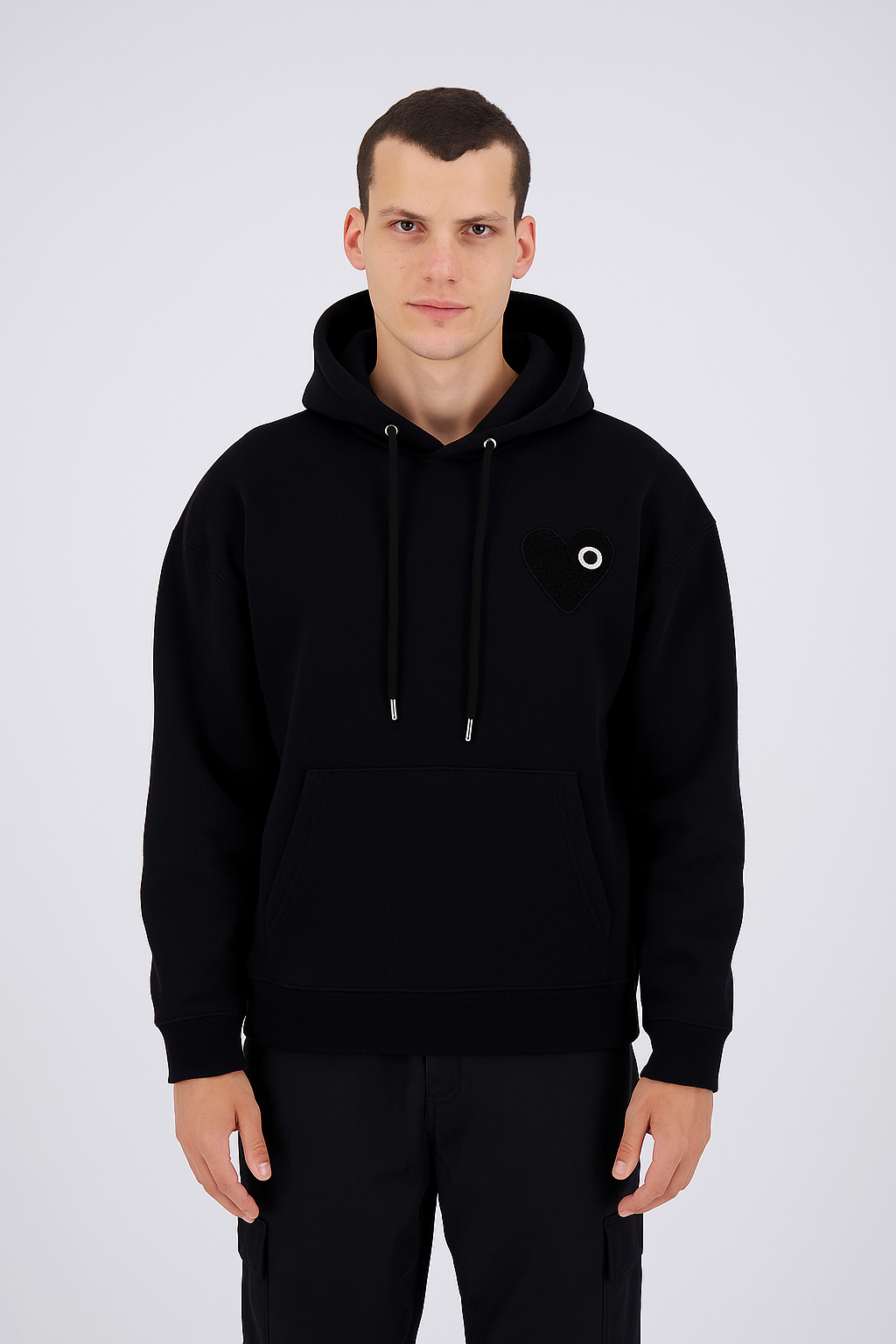 PULL NOIR - CŒUR NOIR
