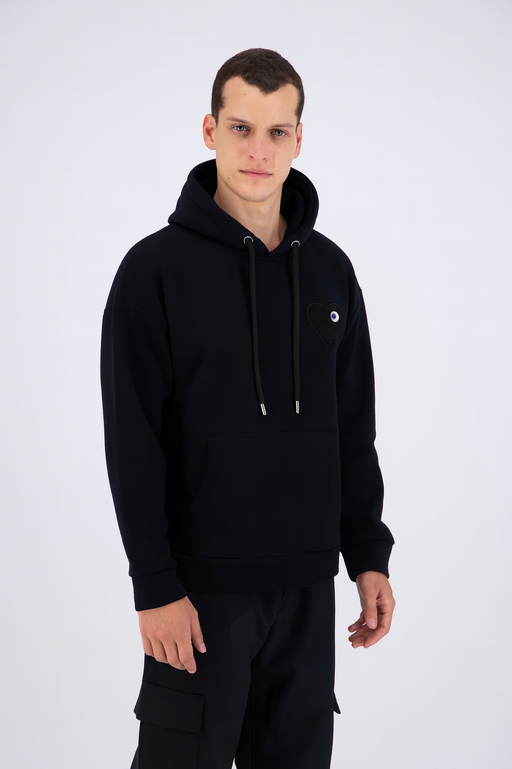PULL NOIR - CŒUR NOIR