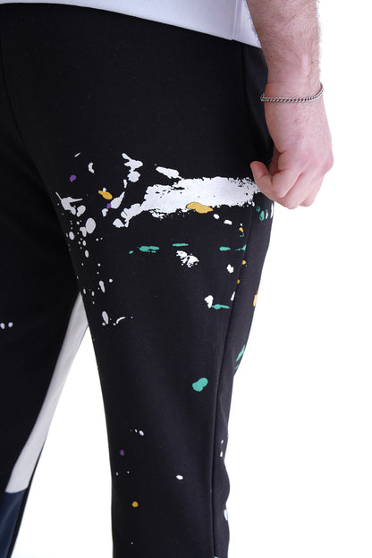 JOGGING FLARE PAINT - BLACK
