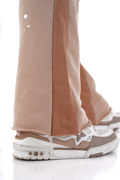 JOGGING FLARE PAINT - BEIGE