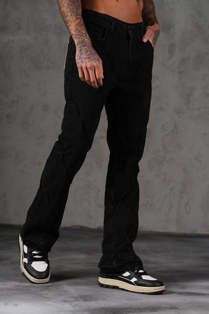 JEANS FLARE - NOIR