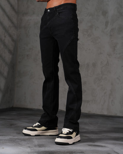 JEANS FLARE - NOIR