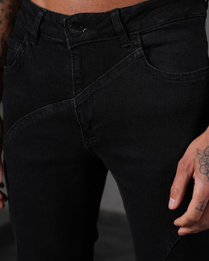 JEANS FLARE - NOIR