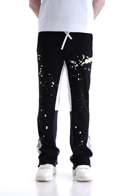 JOGGING FLARE PAINT - BLACK