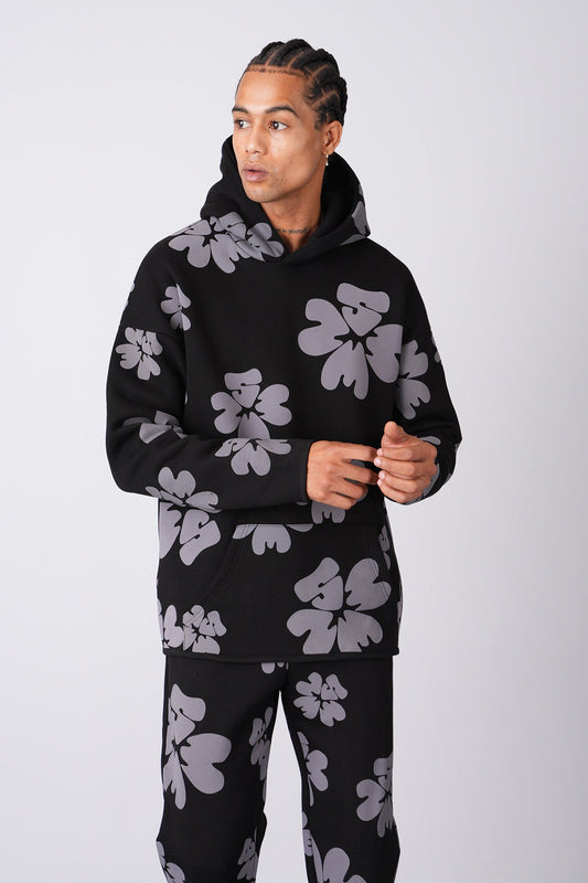 ENSEMBLE FLEUR NOIR - GRIS