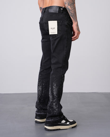 JEANS PAINT - NOIR - GRIS
