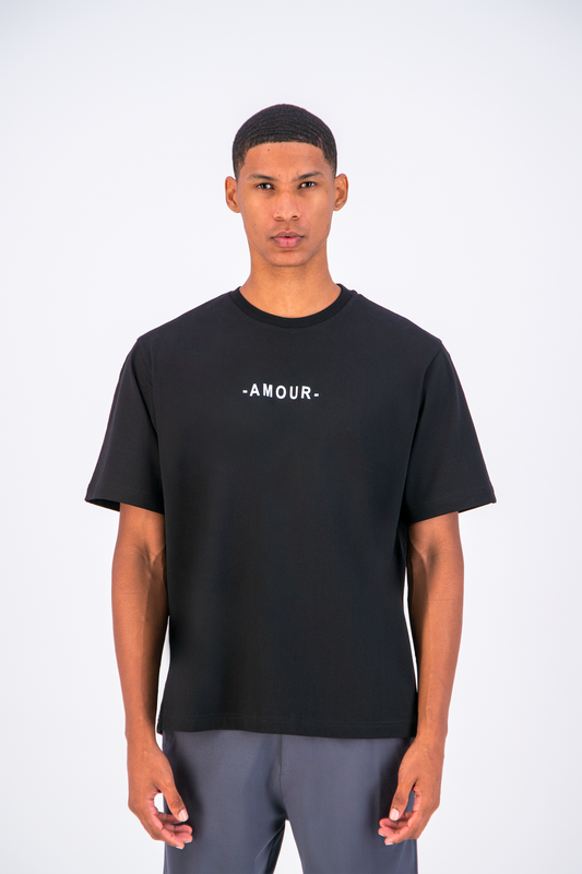 T-SHIRT AMOUR - NOIR
