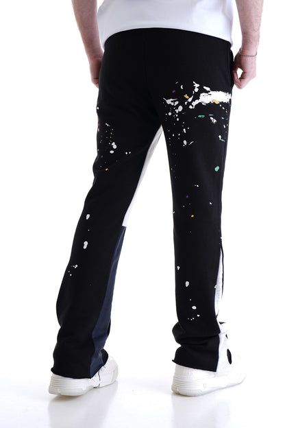 JOGGING FLARE PAINT - BLACK