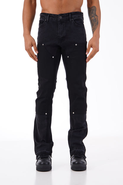JEANS FLARE - BLACK