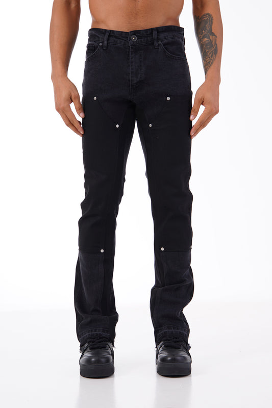 JEANS FLARE - BLACK