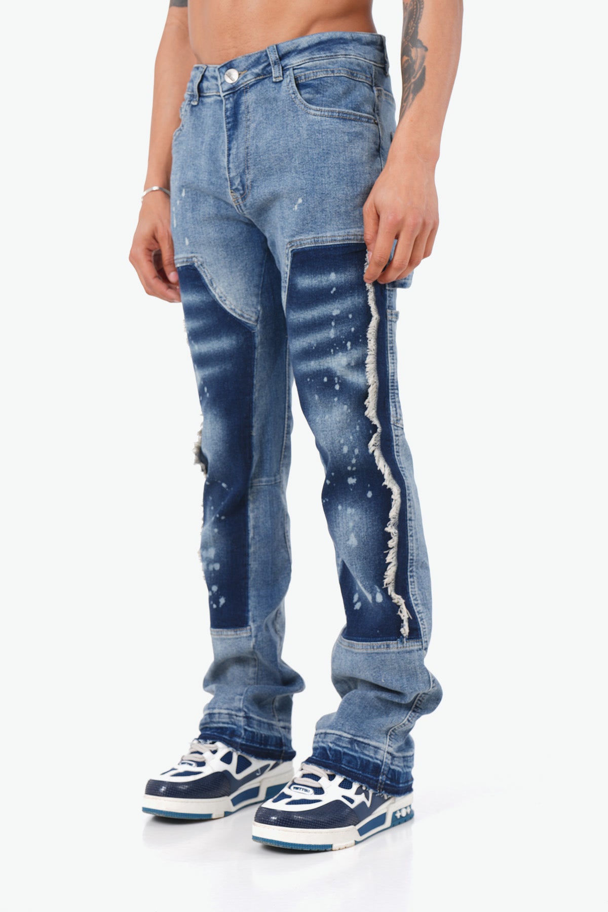 JEANS FLARE - BLEU