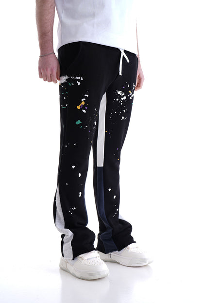 JOGGING FLARE PAINT - BLACK