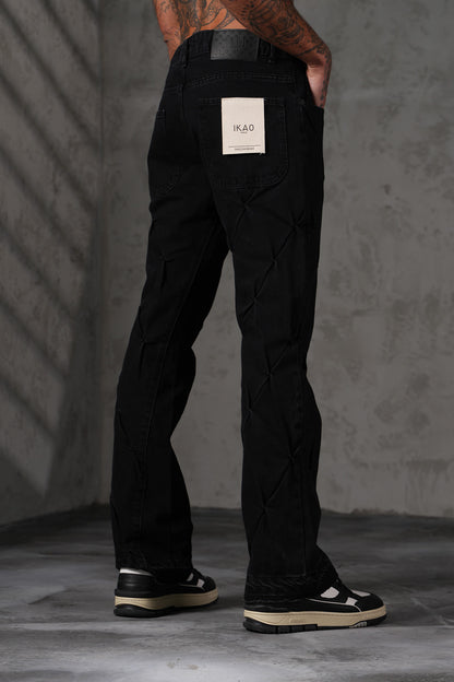 JEANS FLARE - NOIR