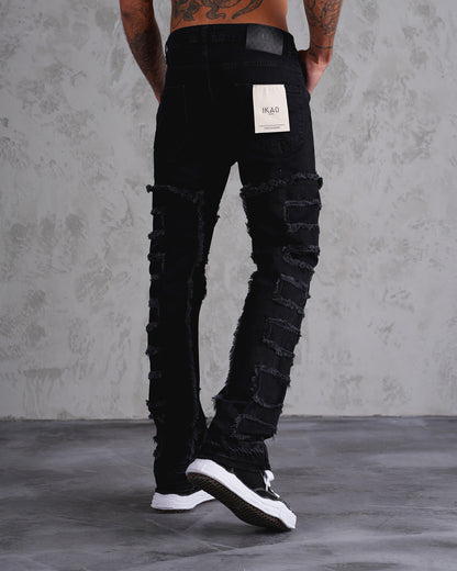 JEANS FLARE - NOIR