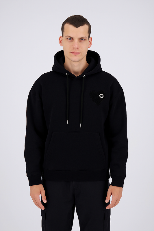 PULL NOIR - CŒUR NOIR