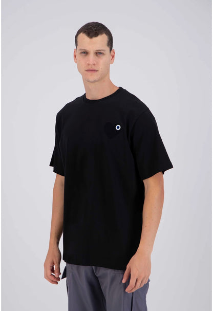 T-SHIRT NOIR - CŒUR NOIR